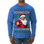 Nothing For You Whore Funny Vulgar Santa Claus Ugly Christmas Sweater Mens Long Sleeve Shirt