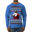 Jesus Is Him Funny Gen Z Viral Meme Shades Slang Ugly Christmas Sweater Mens Long Sleeve Shirt