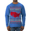 Make America Red Again USA Map Trump 2024 MAGA Ugly Christmas Sweater Mens Long Sleeve Shirt