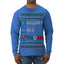 Naughty Nice Italian Funny Italians Italy Colors Ugly Christmas Sweater Mens Long Sleeve Shirt