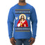Put Christ Back In Christmas Ugly Christmas Sweater Mens Long Sleeve Shirt