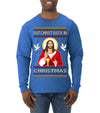 Put Christ Back In Christmas Ugly Christmas Sweater Mens Long Sleeve Shirt