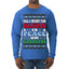All I Want For Christmas Is Peace on Earth  Ugly Christmas Sweater Mens Long Sleeve Shirt