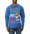 Where My Ho's At? Ugly Christmas Sweater Mens Long Sleeve Shirt