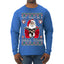 Try That In A Small Town Christmas Ugly Christmas Sweater Mens Long Sleeve Shirt