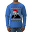 Sleepy Joe Merry Xmas To All And All A Good Night Ugly Christmas Sweater Mens Long Sleeve Shirt