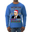 Just Got Litt Up Louis Tv Show Parody Ugly Christmas Sweater Mens Long Sleeve Shirt