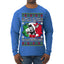 Jing a Di Jing Dominick the Italian Christmas Donkey Ugly Christmas Sweater Mens Long Sleeve Shirt