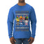 Christmas Brainrot, Ugly Christmas Sweater Mens Long Sleeve Shirt