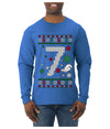 Christmas 7 Meme, Ugly Christmas Sweater Unisex Mens Long Sleeve Shirt