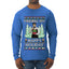 Finding My Happy Holiday, Ugly Christmas Sweater Mens Long Sleeve Shirt