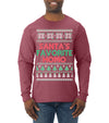 Santa's Favorite Homo Ugly Christmas Sweater Mens Long Sleeve Shirt