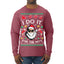 I Do It for the Hos Funny Santa Claus Ugly Christmas Sweater Mens Long Sleeve Shirt