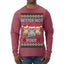 Better Not Pout, Cute Sad Santa Cats | Funny Ugly Christmas Sweater Mens Long Sleeve Shirt