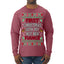 First Christmas With My Hot New Fiance Classic Newlywed Ugly Christmas Sweater Mens Long Sleeve Shirt