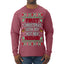 First Christmas With My Hot New Husband Classic Newlywed Ugly Christmas Sweater Mens Long Sleeve Shirt
