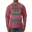 Too Cute to Wear an Ugly Sweater, Funny Classic Pink Candy Cane Reindeer Cute Diva Girl Xmas Ugly Christmas Sweater Mens Long Sleeve Shirt