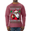 You Ain't Getting Shit Funny Santa Claus Ugly Christmas Sweater Mens Long Sleeve Shirt