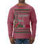 Naughty Nice Italian Funny Italians Italy Colors Ugly Christmas Sweater Mens Long Sleeve Shirt