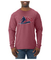 USA Winter Team Sports Fan Collection | USA Skier Sweater, Unisex Mens Long Sleeve Shirt