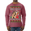 Santa the Plug Hos In This House  Ugly Christmas Sweater Mens Long Sleeve Shirt