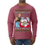 That Santa Mother F Isn't Real CLEAN  Ugly Christmas Sweater Mens Long Sleeve Shirt