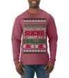 This Ugly Sweater Sucks But I Swallow Ugly Christmas Sweater Mens Long Sleeve Shirt