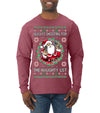 Always Shooting For The Naughty List Ugly Christmas Sweater Mens Long Sleeve Shirt