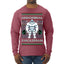 Abdominal Swoleman Fitness Yeti Ugly Christmas Sweater Mens Long Sleeve Shirt