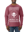 Birthday Boy Jesus Christ Ugly Christmas Sweater Mens Long Sleeve Shirt