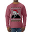 Sleepy Joe Merry Xmas To All And All A Good Night Ugly Christmas Sweater Mens Long Sleeve Shirt