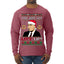 Just Got Litt Up Louis Tv Show Parody Ugly Christmas Sweater Mens Long Sleeve Shirt