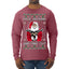 F Around And Find Out Santa Ugly Christmas Sweater Mens Long Sleeve Shirt