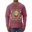 Fudge Around And Find Out Story Ugly Christmas Sweater Mens Long Sleeve Shirt
