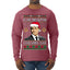 Harvey Hit This Button I Call Santa Specter TV Show Parody Ugly Christmas Sweater Mens Long Sleeve Shirt