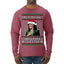 This Is My Ugly Sweater Funny Santa Kamala Harris Ugly Christmas Sweater Mens Long Sleeve Shirt