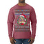 Hawk Tuah Spit On That Thang Mrs Claus Funny Meme Ugly Christmas Sweater Mens Long Sleeve Shirt
