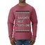 Naughty Nice 41, Simple List, Ugly Christmas Unisex Sweater, Funny Meme, Ugly Christmas Sweater Mens Long Sleeve Shirt
