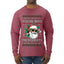 Rollin' Into The Holidays Christmas Sweater, Ugly Christmas Sweater Mens Long Sleeve Shirt