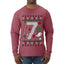 Christmas 7 Meme, Ugly Christmas Sweater Unisex Mens Long Sleeve Shirt