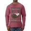 She Loves my Yule Log, Ugly Christmas Sweater Mens Long Sleeve Shirt
