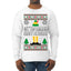 Cotton Headed Muggins Christmas Movie Quote  Ugly Christmas Sweater Mens Long Sleeve Shirt
