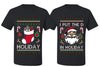 I Put The D In Holiday Sweater Girlfriend Boyfriend Gift His and Hers Matching Ugly Christmas Couple T-Shirt