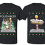 North Pole, Pole Dancer Sweater Girlfriend Boyfriend Gift His and Hers Matching Ugly Christmas Couple T-Shirt
