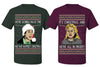 We're Gonna Have the Hap Hap Happiest Christmas, It's Christmas and We're All In Misery Couples Shirt Girlfriend Boyfriend Gift His and Hers Matching Ugly Christmas Couple T-Shirt