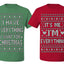 I Have Everything I Want for Christmas I'm Everything Couple Shirt Girlfriend Boyfriend Gift His and Hers Matching Ugly Christmas Couple T-Shirt
