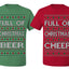 Full of Christmas Cheer Beer Husband Wife Couple Shirt Girlfriend Boyfriend Gift His and Hers Matching Ugly Christmas Couple T-Shirt