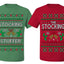 The Stocking, The Stocking Stuffer | Couples Cute Funny Girlfriend Boyfriend Gift His and Hers Matching Ugly Christmas Couple T-Shirt
