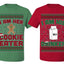 Cookie Eater, Milk Drinker Funny Couples Shirt Girlfriend Boyfriend Gift His and Hers Matching Ugly Christmas Couple T-Shirt