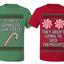 It Isn't Going to Lick Itself Candy Cane They Won't Suck Themselves Funny Couples Shirt Girlfriend Boyfriend Gift His and Hers Matching Ugly Christmas Couple T-Shirt